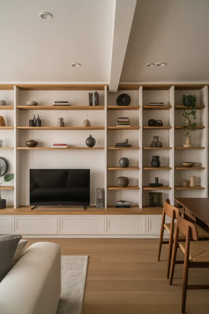 Built-In Shelving as a Shared Feature