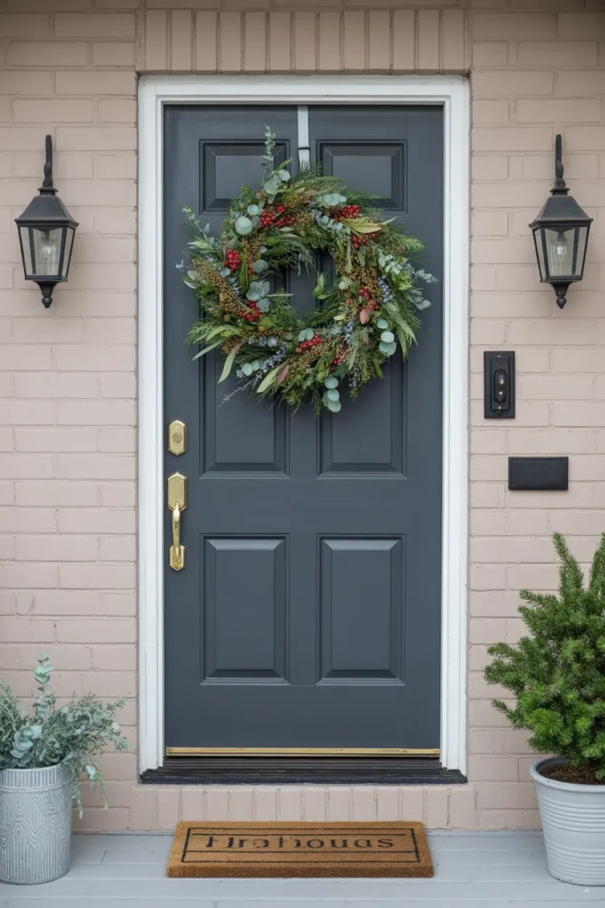 Entryway with Seasonal Wreaths