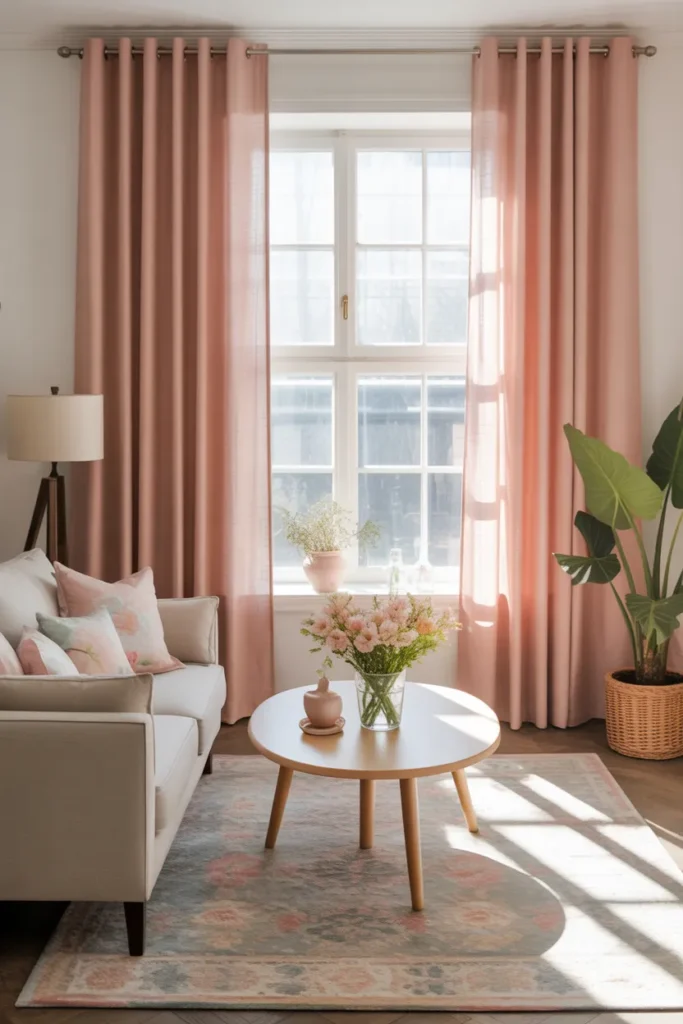 Fresh Curtains with Color