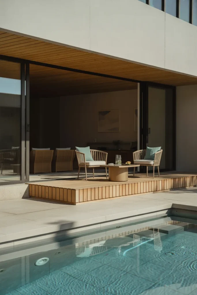  Indoor Pool with Elevated Deck Area