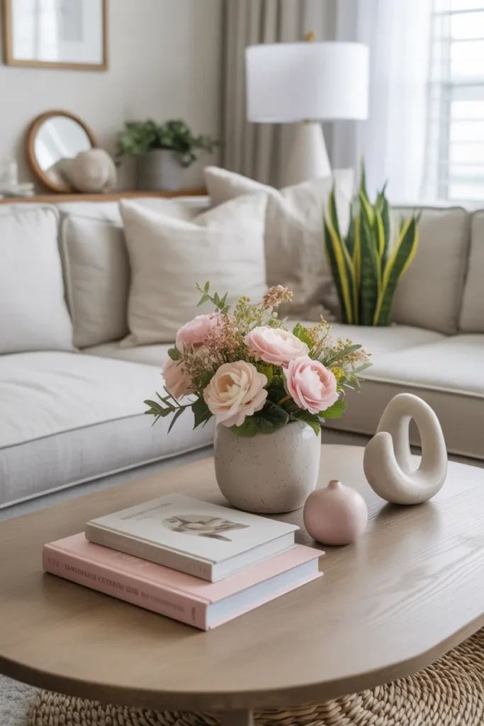Light Coffee Table Styling