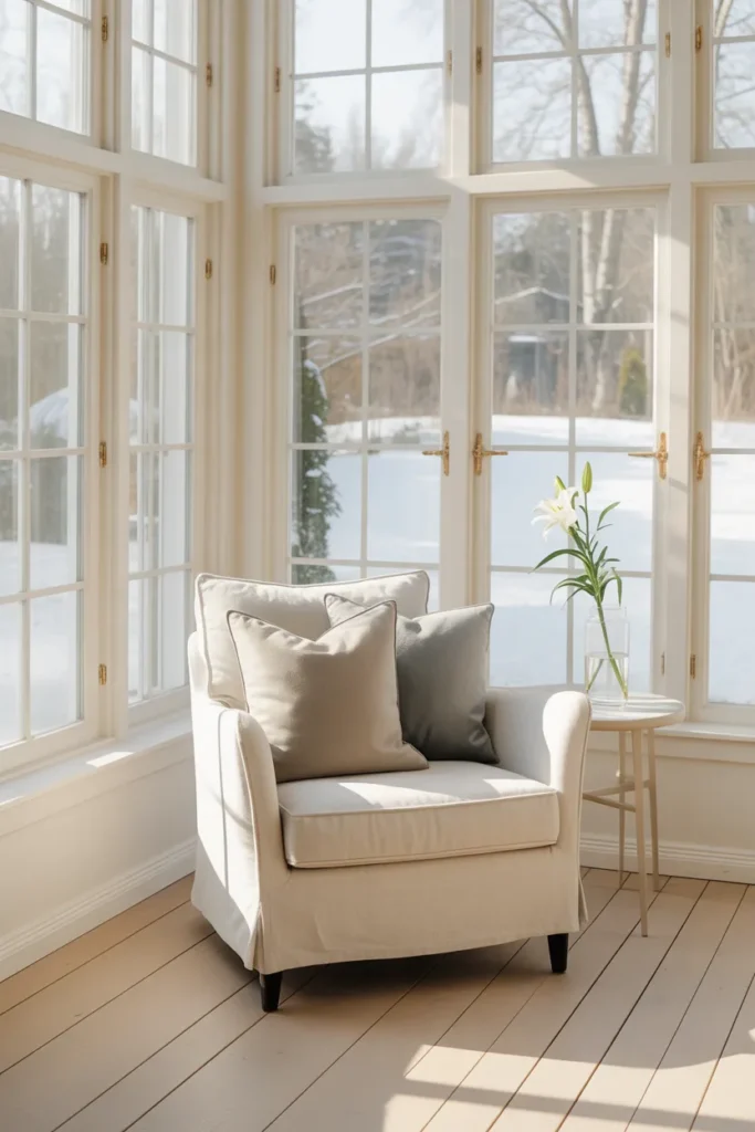 Minimalist Scandinavian Sunroom