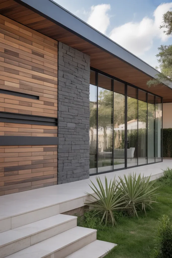 Mixed Material Walls