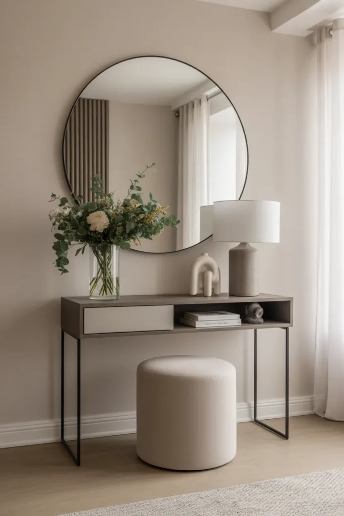 Modern Entry with Minimalist Console Table