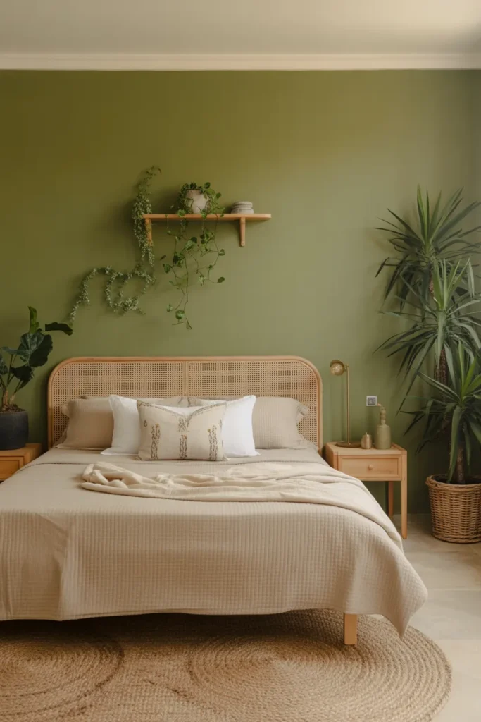 Olive Green & Beige