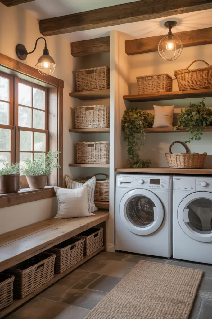 Rustic Charm with Exposed Wood