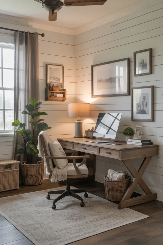 Rustic Farmhouse Office Charm