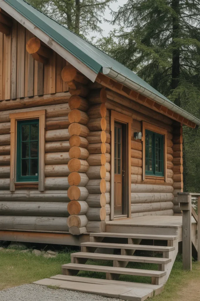  Rustic Log Walls