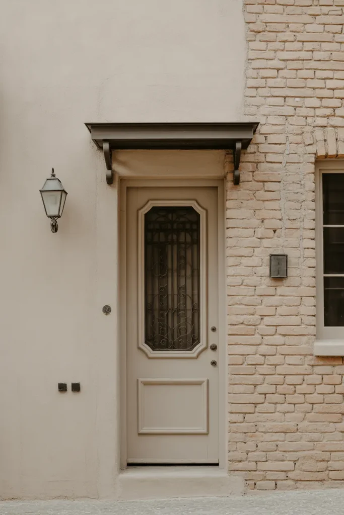 Rustic Plaster with Exposed Brick