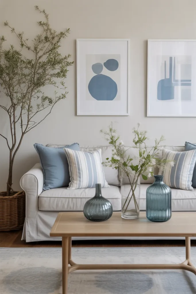 Soft Blue Accents