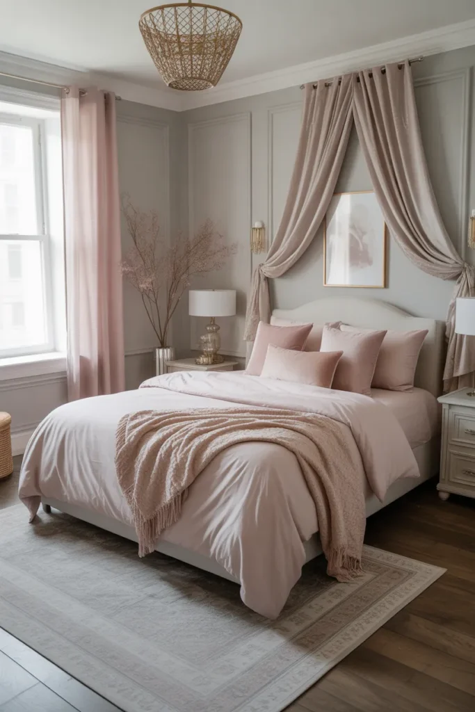Soft Gray & Blush