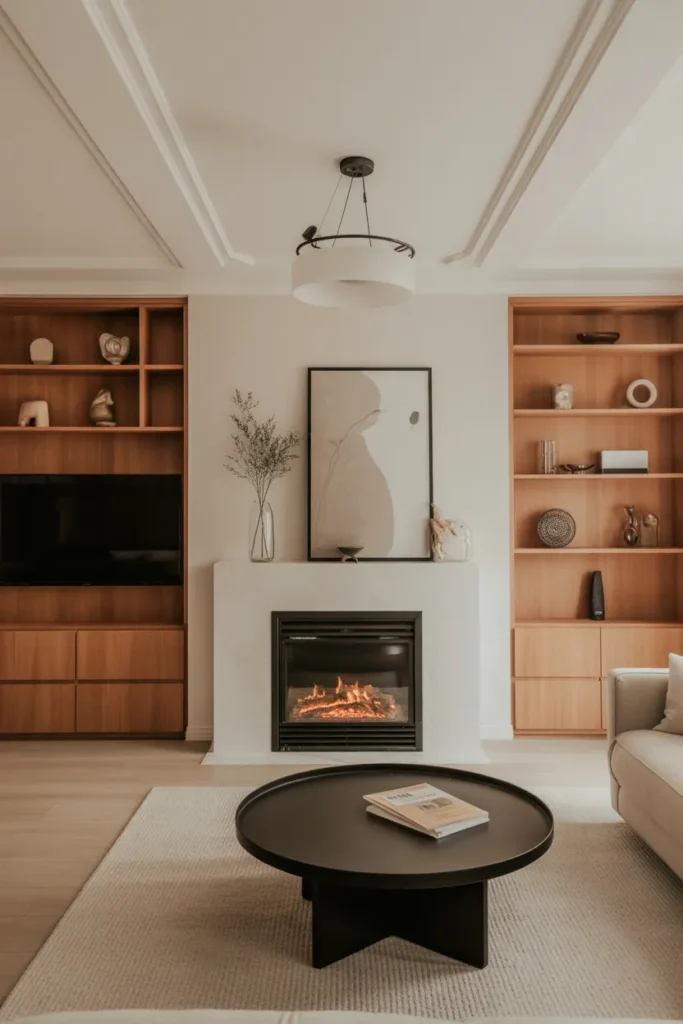 Statement Fireplace as a Central Feature