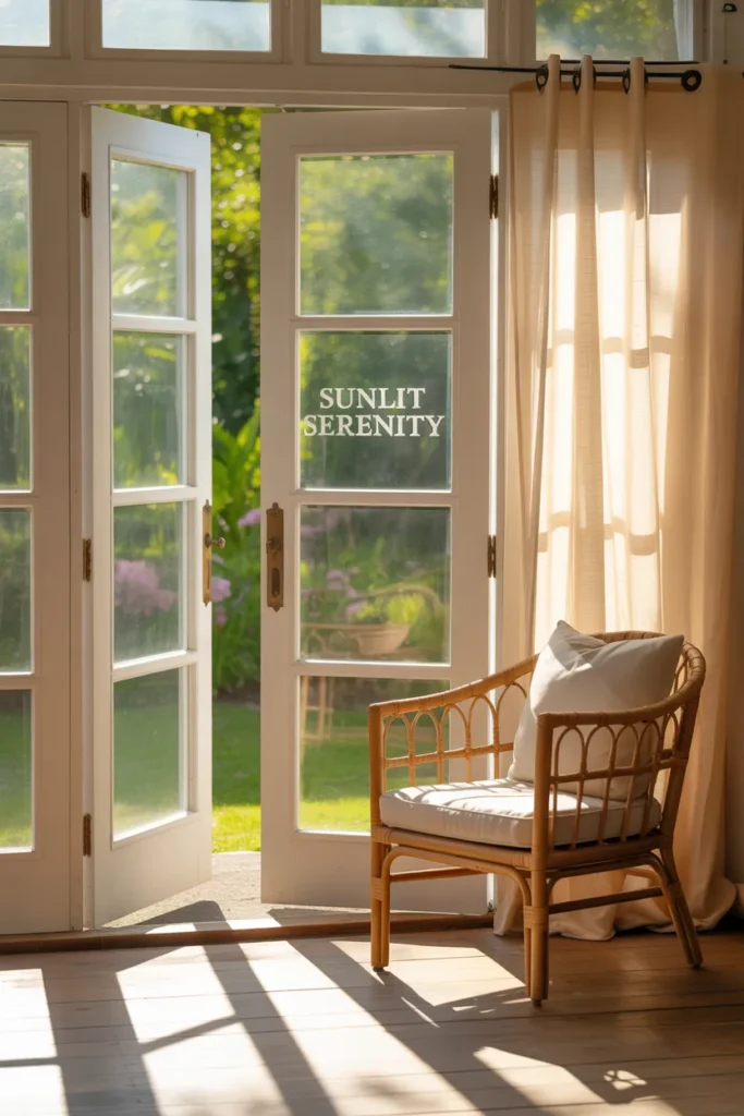 Sunroom with French Doors
