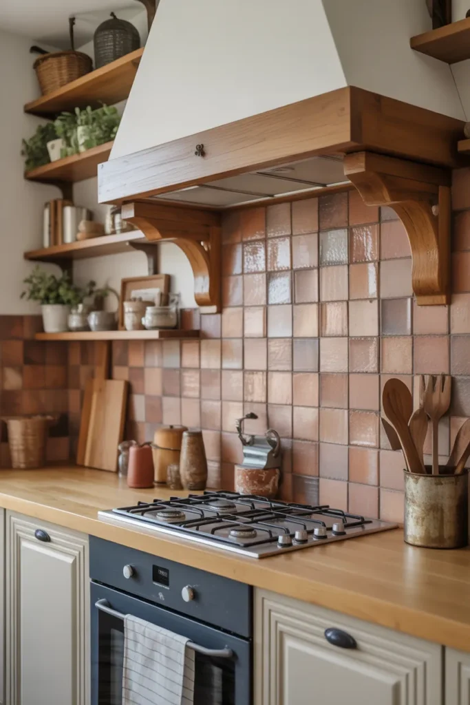 Terracotta Tile Backsplash