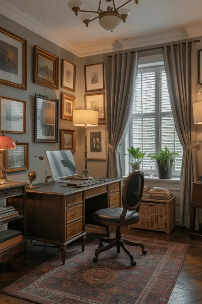 Vintage-Inspired Workspace