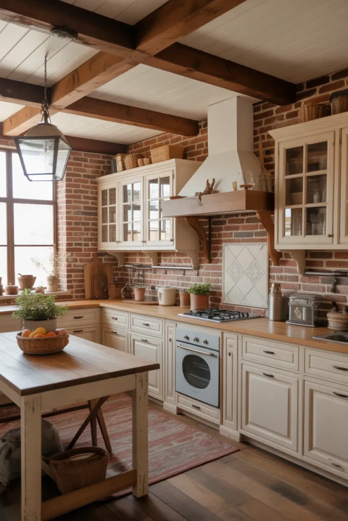 Warm Brick Backsplash