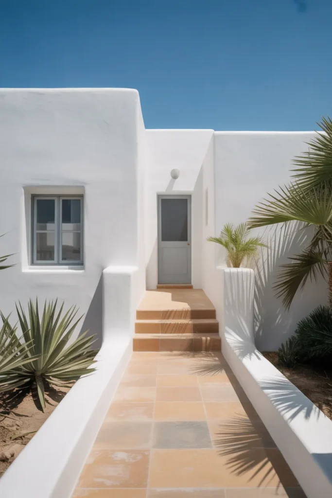Whitewashed Stucco Walls