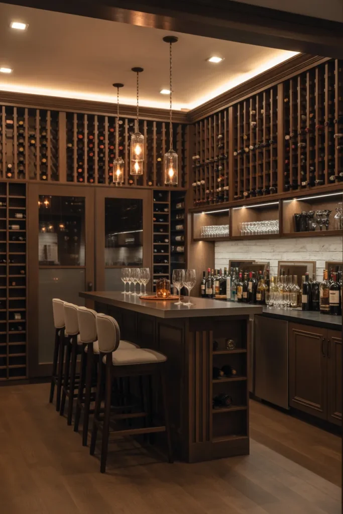 Wine Cellar Basement Bar