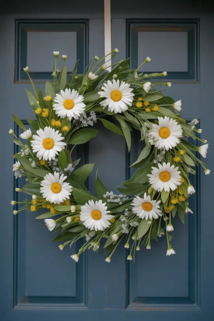 Daisy Meadow Wreath