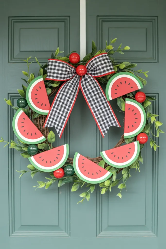 Watermelon Slice Wreath