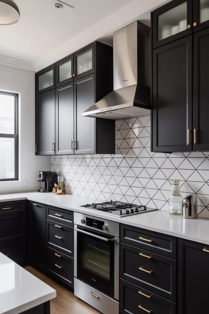 Black & White Modern Kitchen Aesthetic