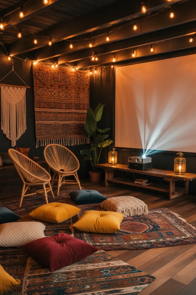 Boho Chic Movie Lounge