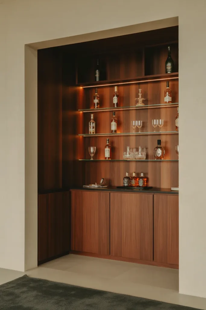 Built-In Bar Cabinet
