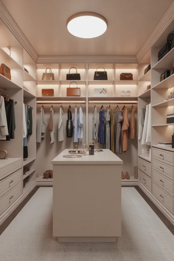 Chic Boutique-Style Walk-In Closet