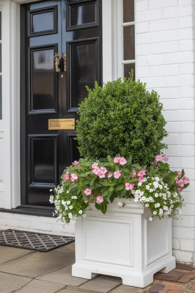 Chic Boxwood + Flower Combo