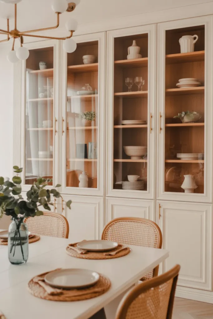 Classic White Built-In Cabinets