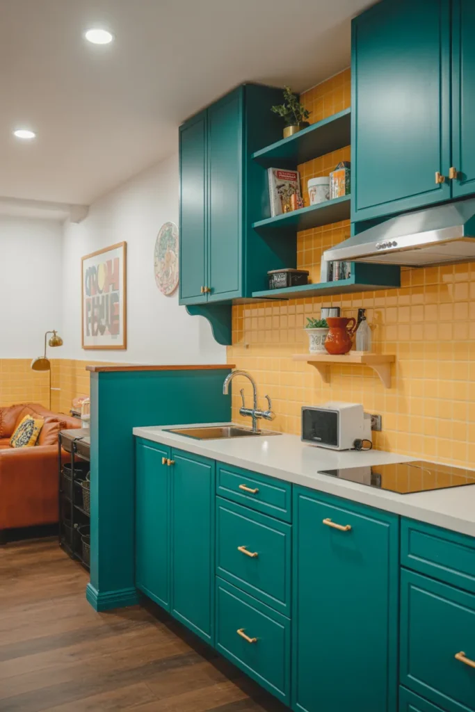 Color-Pop Kitchenette