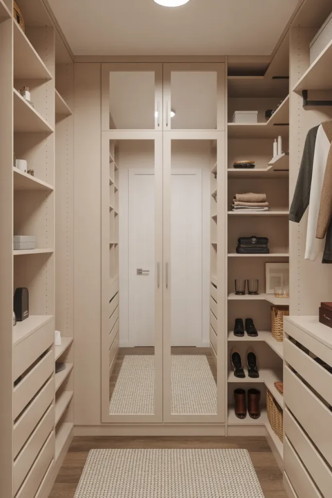 Compact Walk-In Closet for Small Spaces