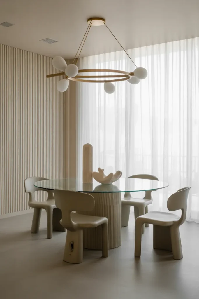 Contemporary Glass Dining Room