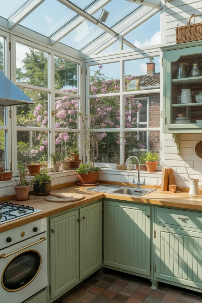 Corner Solarium Kitchen Nook