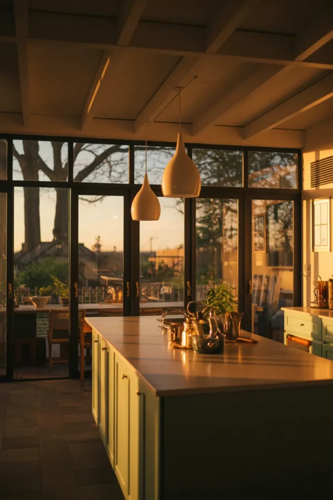 Cozy Evening Solarium Kitchen