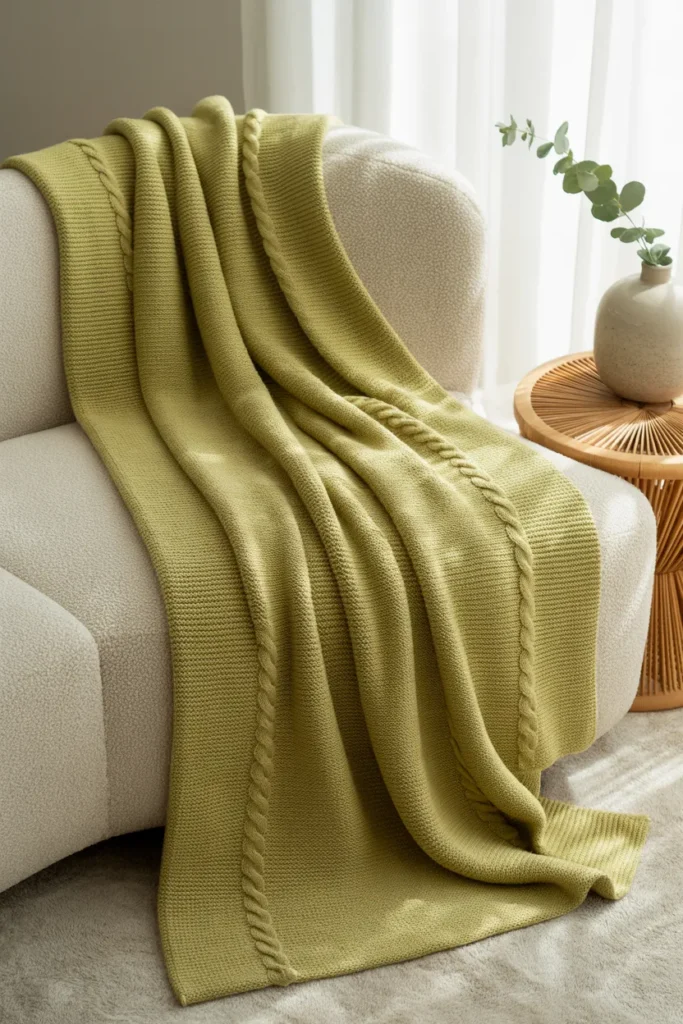 Cozy Up with Green Throws
