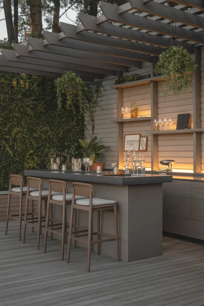  Deck with Outdoor Bar for Entertaining