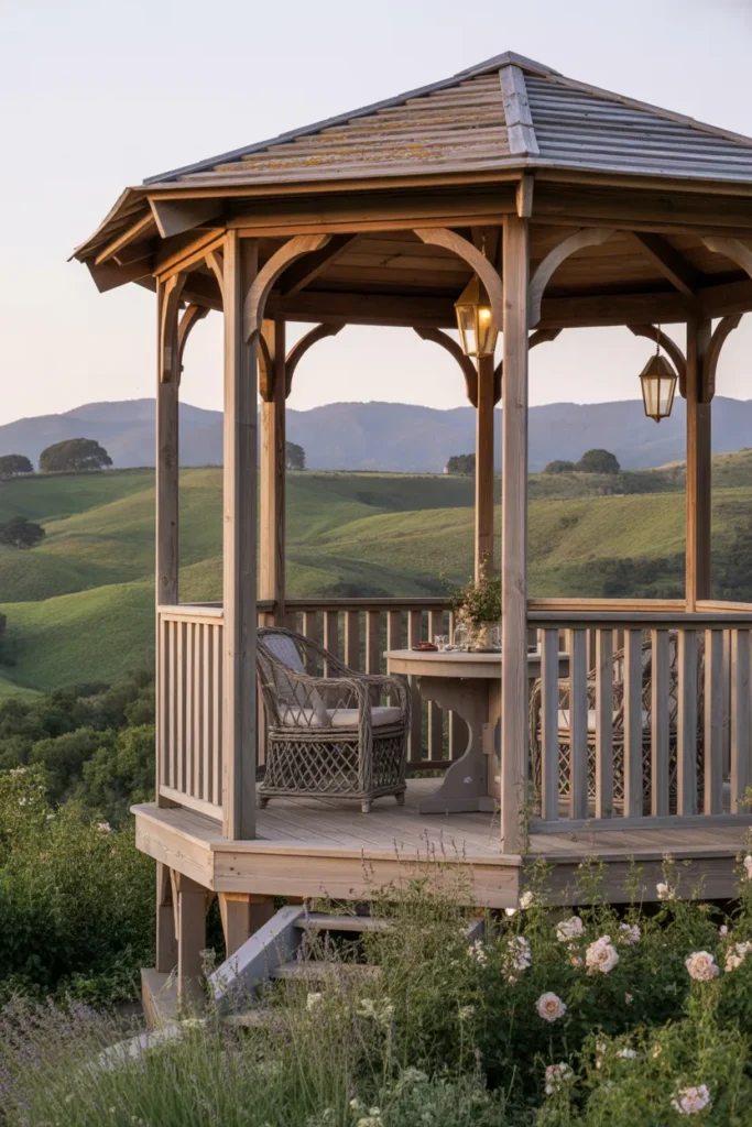 Elevated Gazebo with Scenic Views