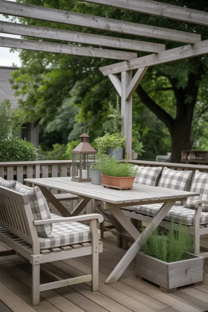 Farmhouse Deck with Vintage Touches