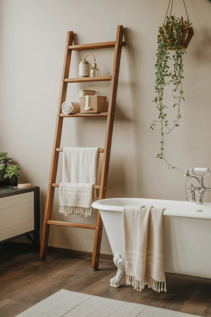 Farmhouse Ladder Shelf Charm