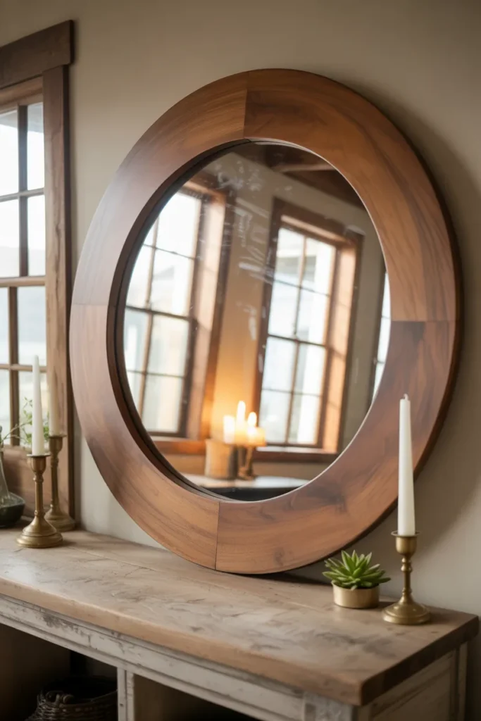 Farmhouse Mirror Feature