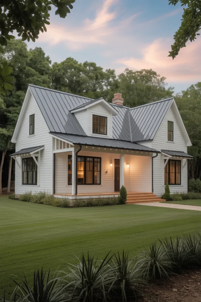  Farmhouse with Metal Roof
