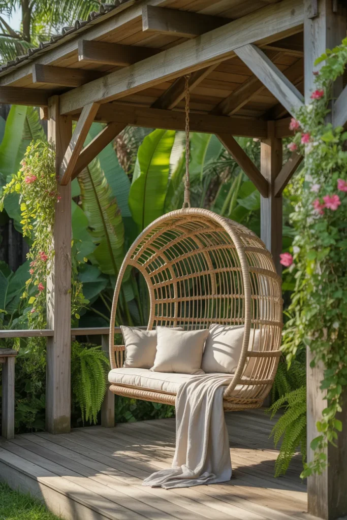 Gazebo with Hanging Swing or Hammock