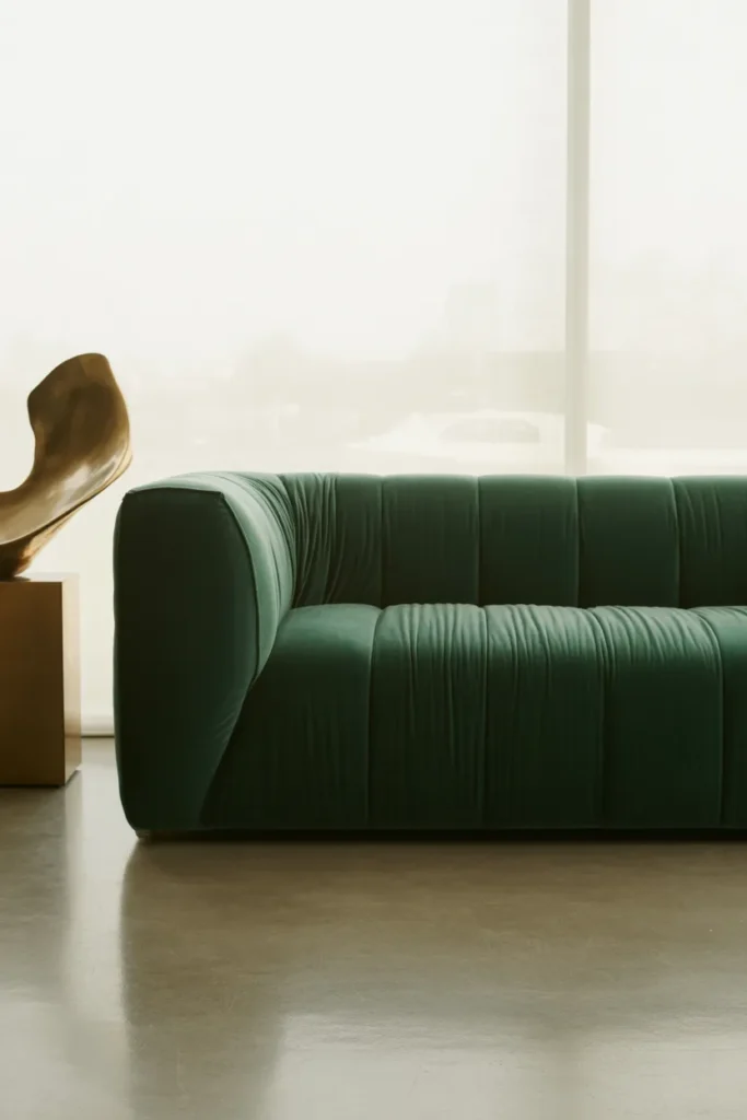 Go Bold with a Green Sofa