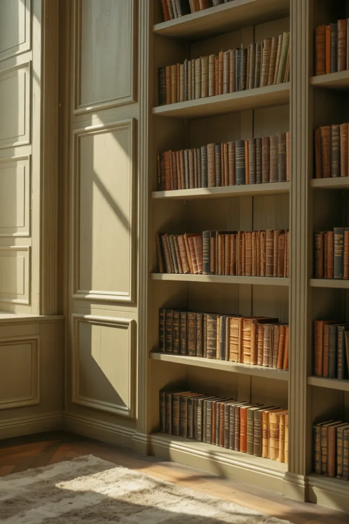 Green Bookshelves or Cabinets