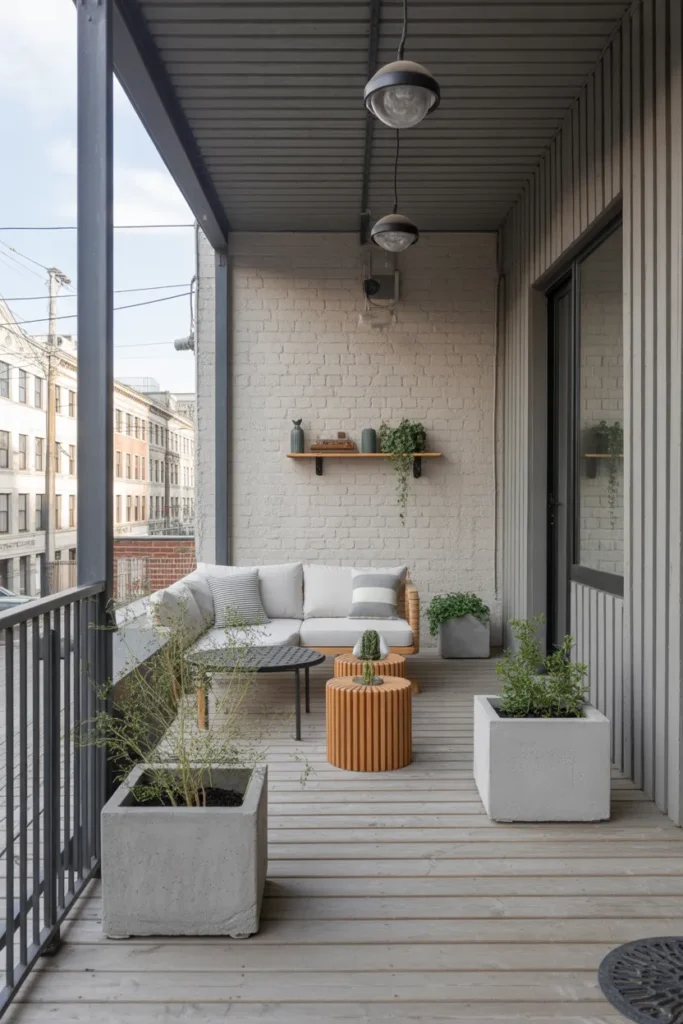 Industrial-Inspired Porch