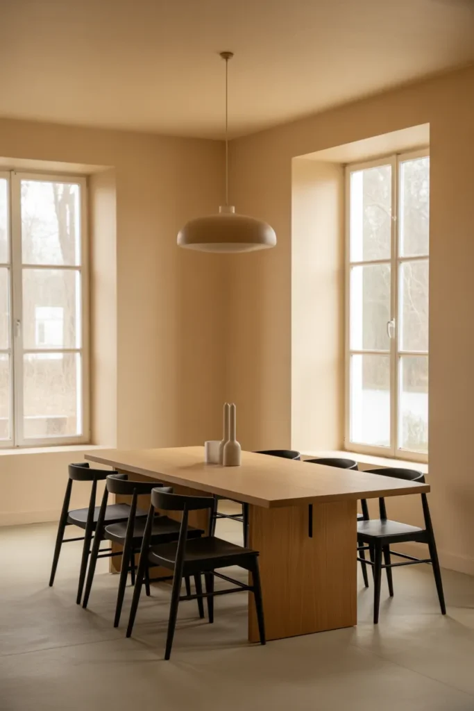Minimalist Neutrals Dining Room