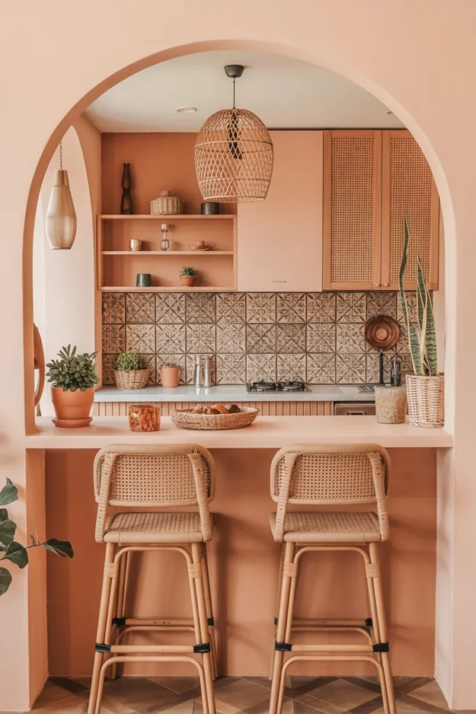 Modern Boho Kitchenette