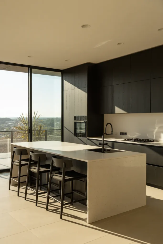 Modern Minimalist Solarium Kitchen