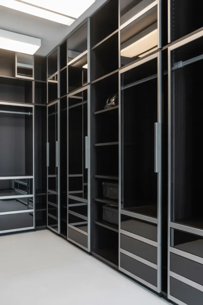 Monochrome Walk-In Closet Design
